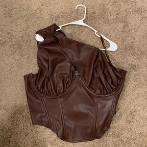 Missguided One Shoulder Corset